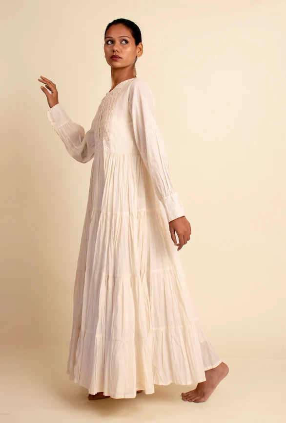 Dhari Dress - Beige