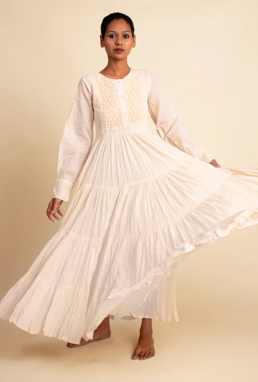 Dhari Dress - Beige