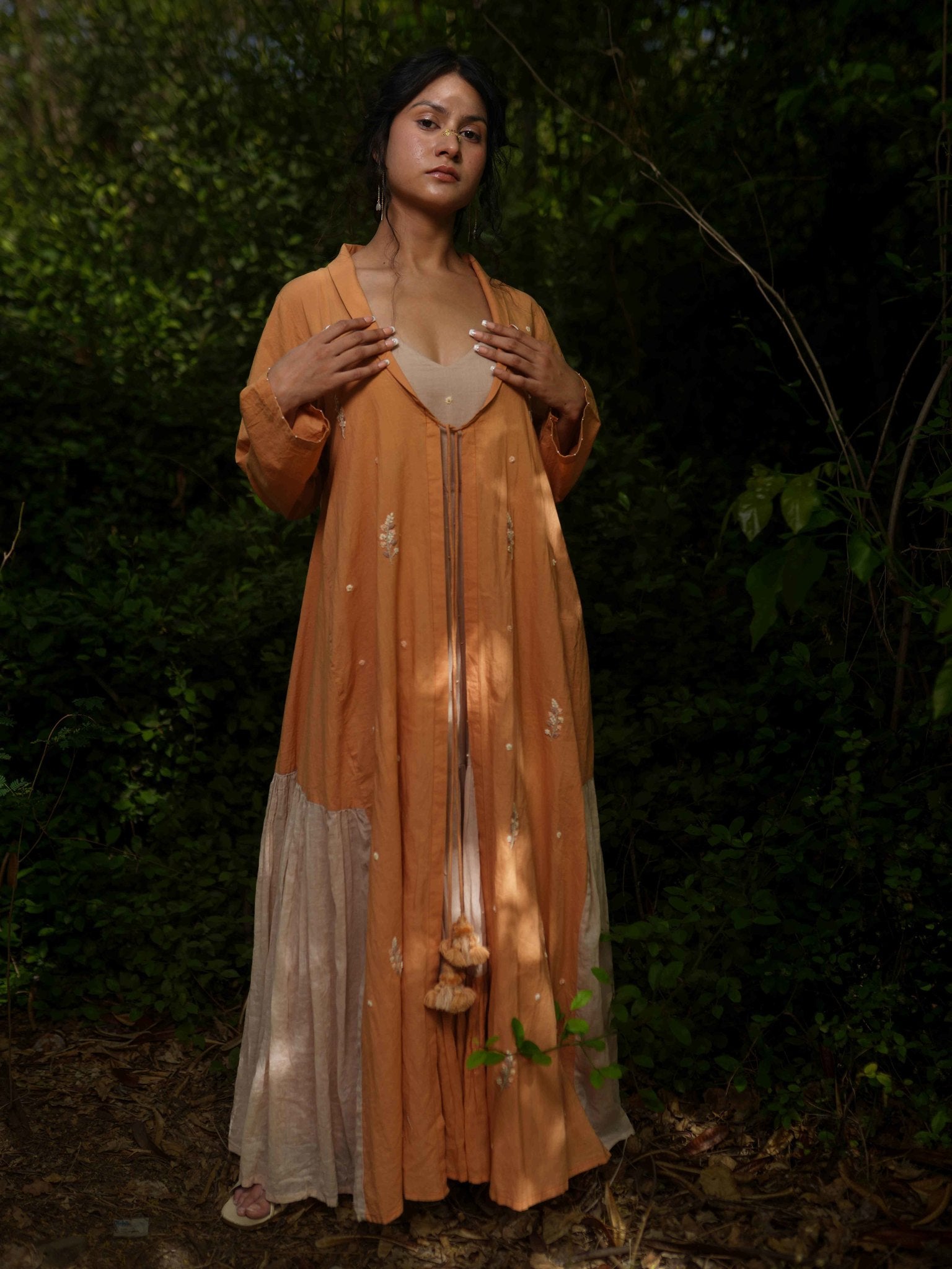 Dina Set - Dress and Jacket - Orange