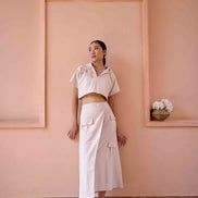 Edwin Top and Skirt Set - Beige