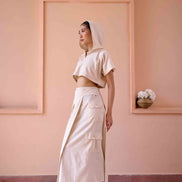 Edwin Top and Skirt Set - Beige