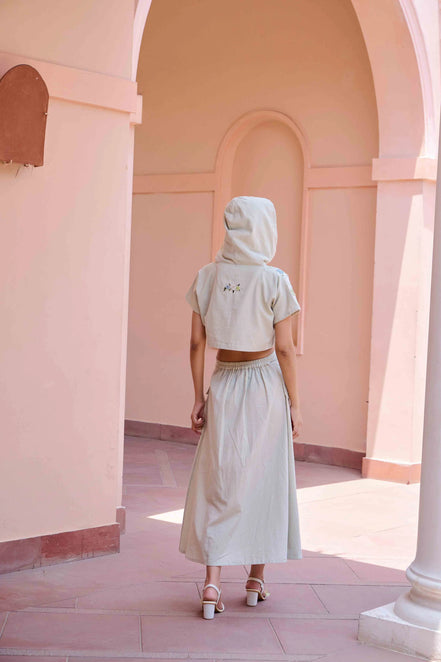Edwin Top and Skirt Set - Grey