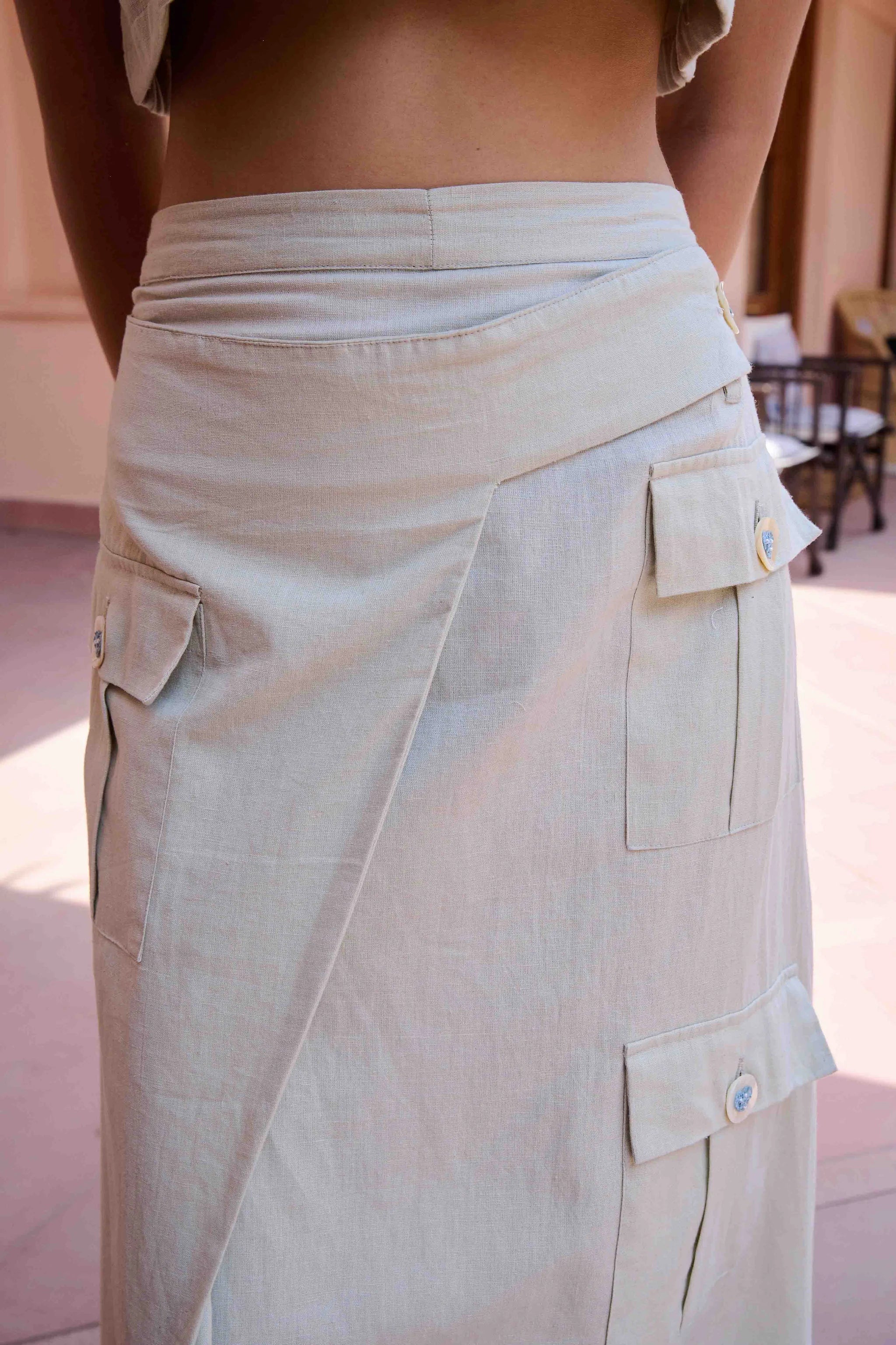 Edwin Top and Skirt Set - Grey