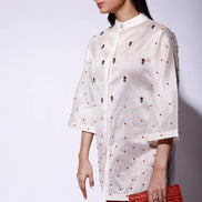 Embroidered Rose Shirt