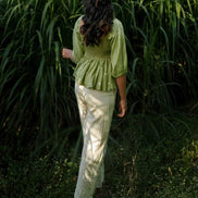 Erelah Set - Top and Pants Green and Beige