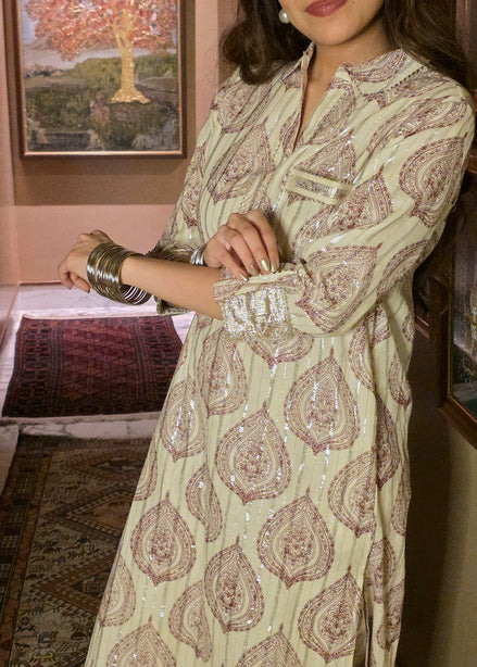 Fez Sunday Morning Kurta and Kinkri Pant Set