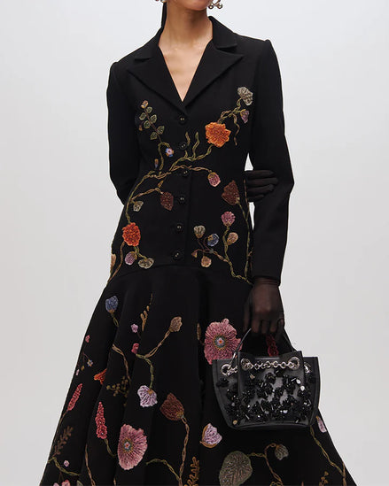 Forest Flower Blazer Dress