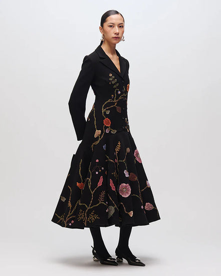 Forest Flower Blazer Dress