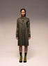 Green Black Stripe Shirt Dress