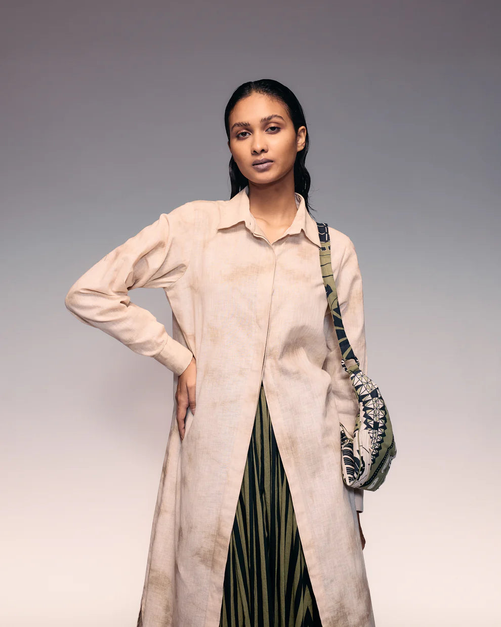 Hand Dyed Linen Shirt
