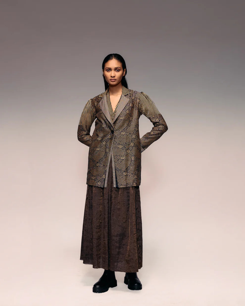Munga Silk Patch Blazer