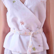 Jim Top and Skirt Set - White