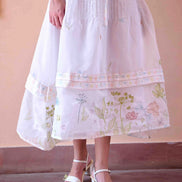 Jim Top and Skirt Set - White