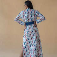 Long Dress in Vase Print