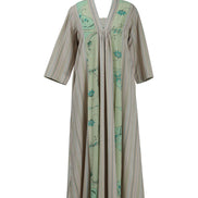 Mint Circle Stripe Panel Dress