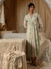 Mint Circle Stripe Panel Dress