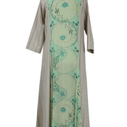 Mint Circle Stripe Panel Dress