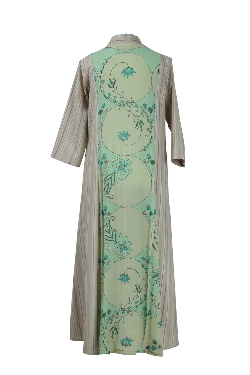 Mint Circle Stripe Panel Dress