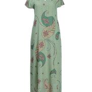 Mint Green Cotton Net Collared