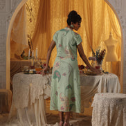 Mint Green Cotton Net Skirt Top