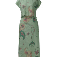 Mint Green Cotton Net Skirt Top