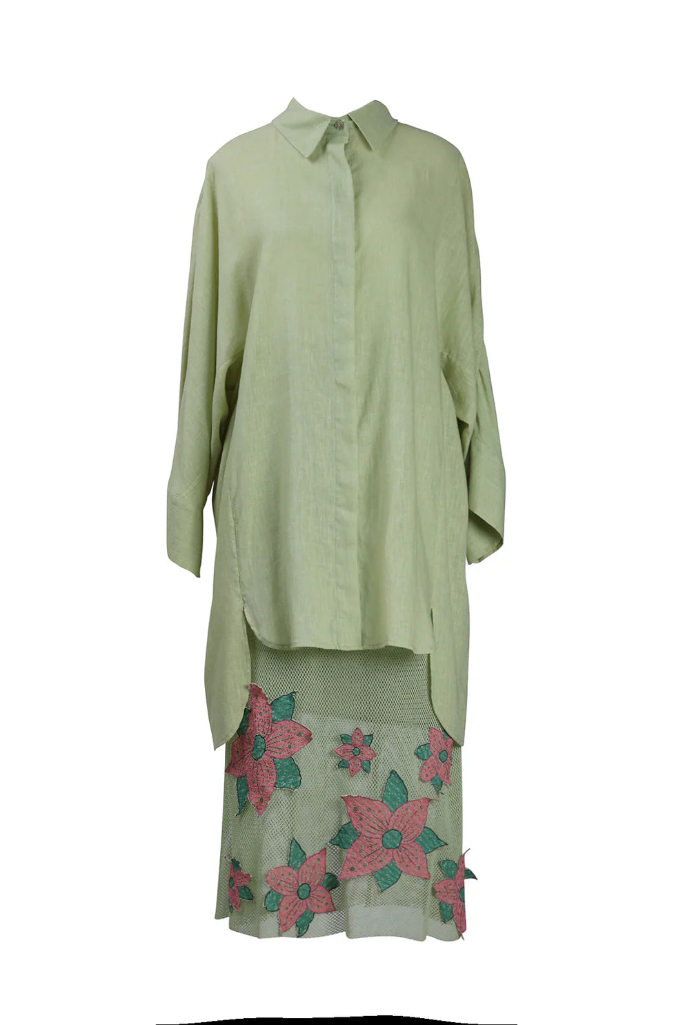 Mint Green Linen Shirt