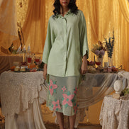 Mint Green Linen Shirt