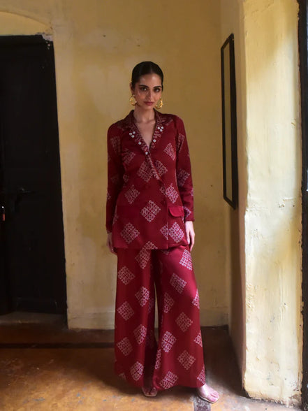 Mohna Modal Blazer Set