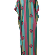 Multicolor Stripe Kaftan Dress