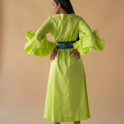 New Kaftan Cotton Lawn with Frilled Sleeve