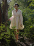 Nima Dress - Beige and Yellow