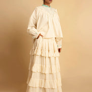 Nomad Top & Skirt- Beige