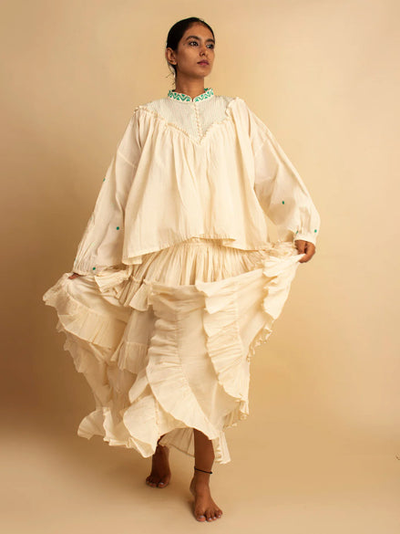 Nomad Top & Skirt- Beige