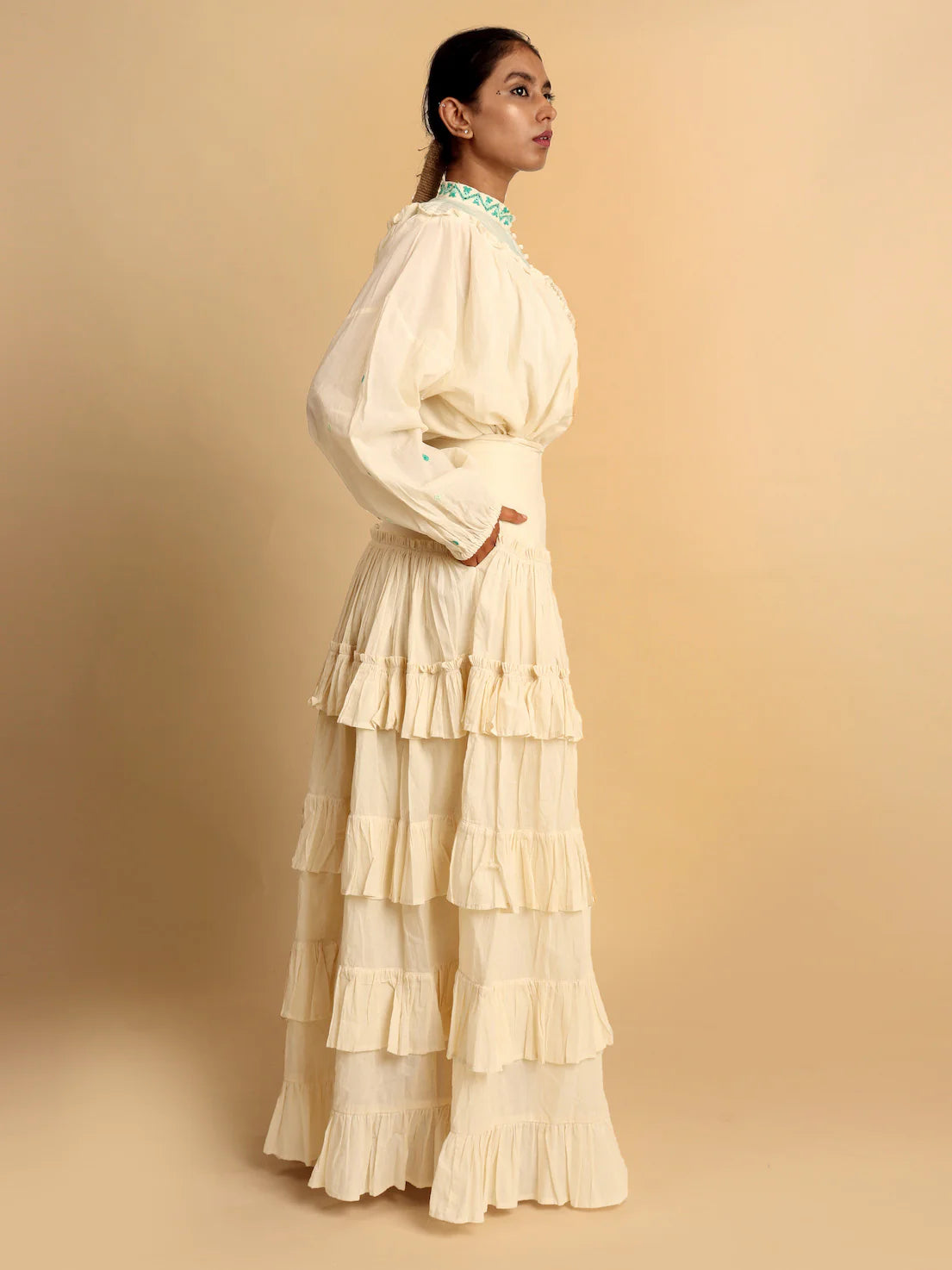 Nomad Top & Skirt- Beige