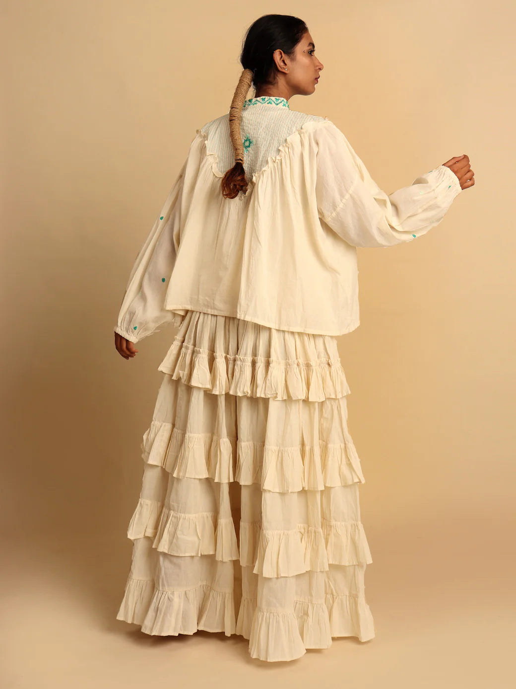 Nomad Top & Skirt- Beige