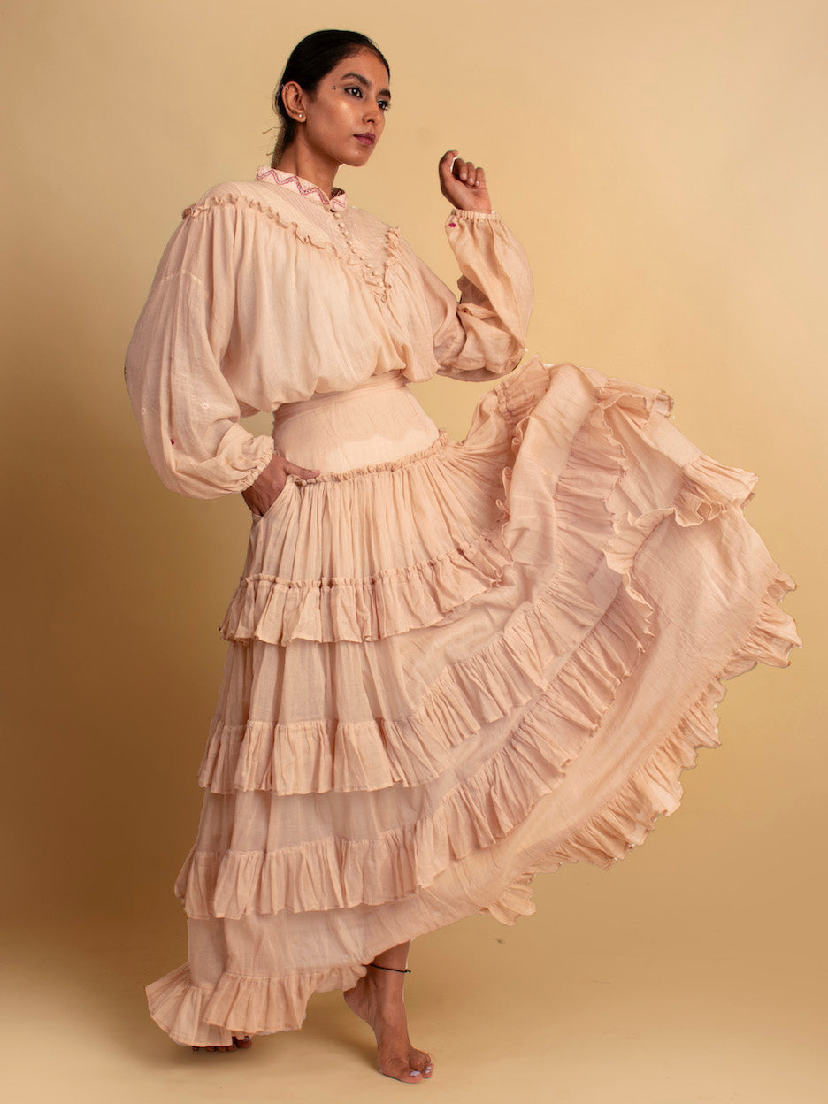 Nomad Top & Skirt- Ivory
