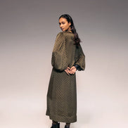 Olive Ajrakh Check Midi Dress