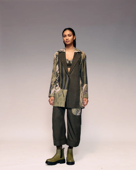 Olive Patch Blazer