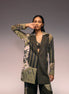 Olive Patch Cropped Trouser