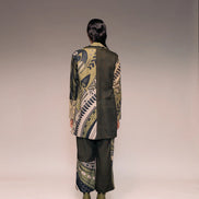 Olive Patch Cropped Trouser