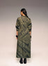 Olive Print Drawstring Dress