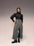 Olive Print Reversible Flap Skirt