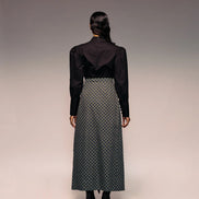 Olive Print Reversible Flap Skirt