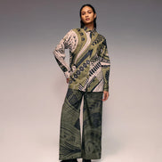 Olive Print Trouser