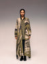 Olive Print Silk Cape