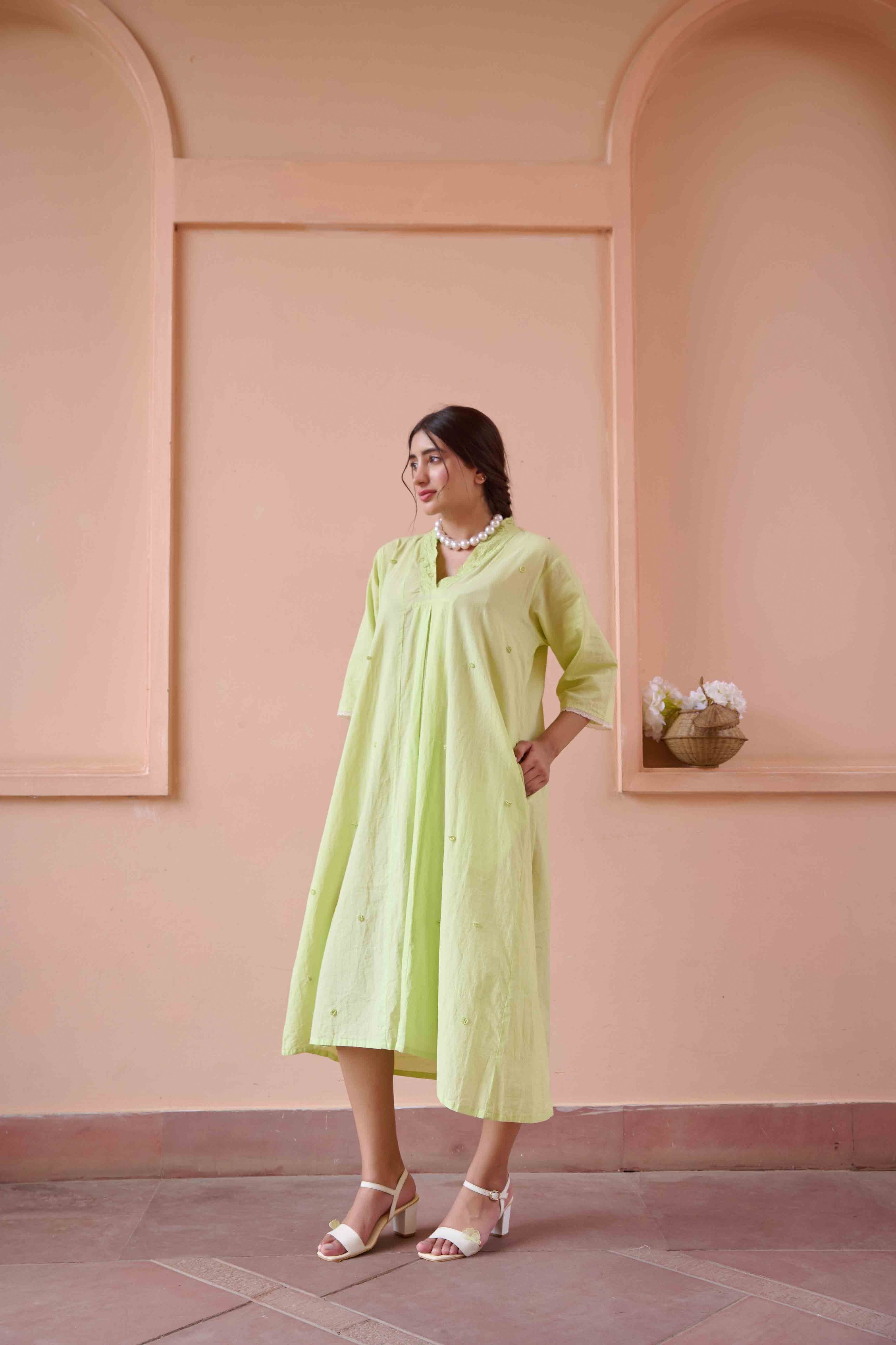 Olivia Dress - Green