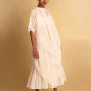 Pachari Set (Top & Skirt ) - Beige