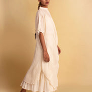 Pachari Set (Top & Skirt ) - Beige