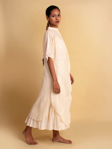 Pachari Set (Top & Skirt ) - Beige