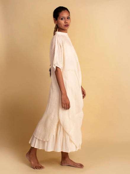 Pachari Set (Top & Skirt ) - Beige